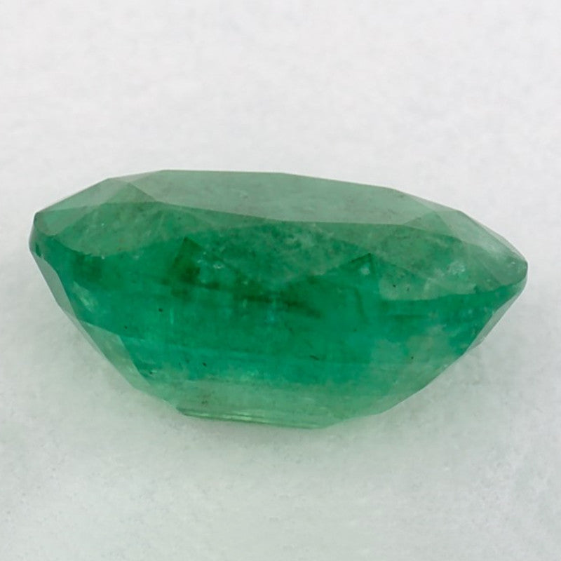 1.06 Carat Oval Natural Green Emerald