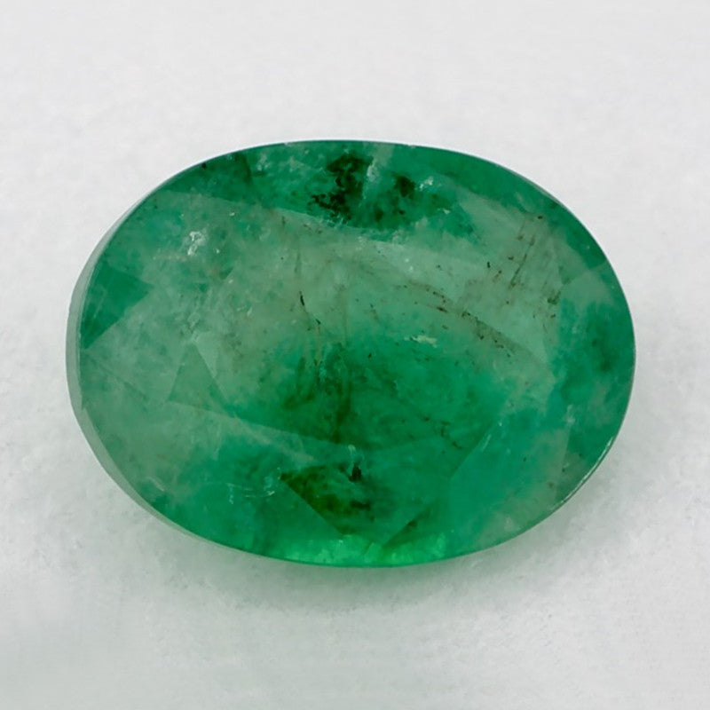 1.18 Carat Oval Natural Green Emerald