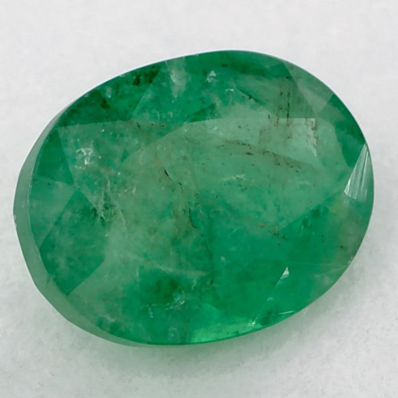 1.18 Carat Oval Natural Green Emerald