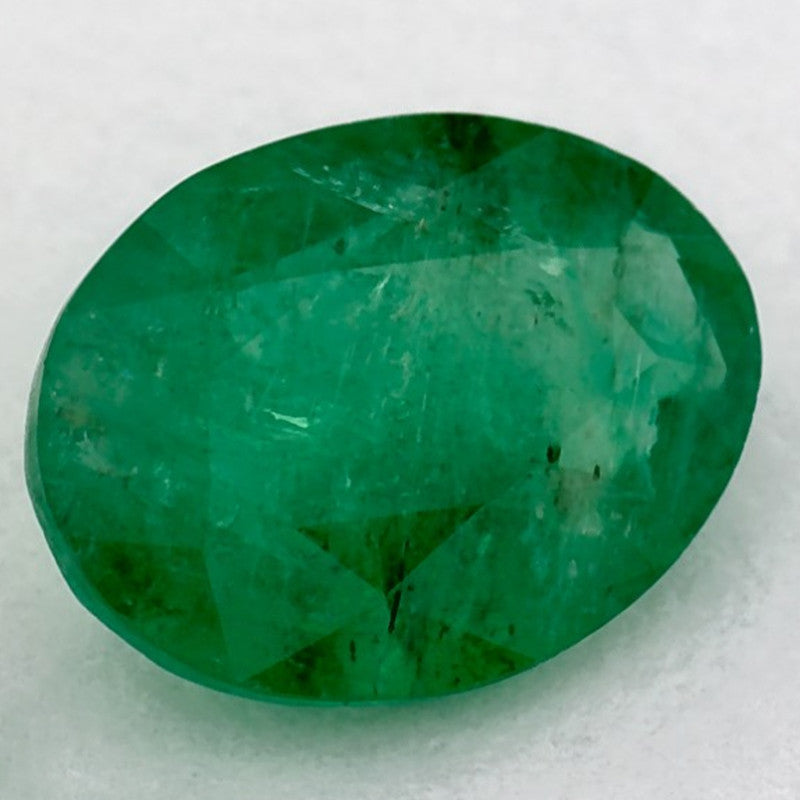 0.92 Carat Oval Natural Green Emerald