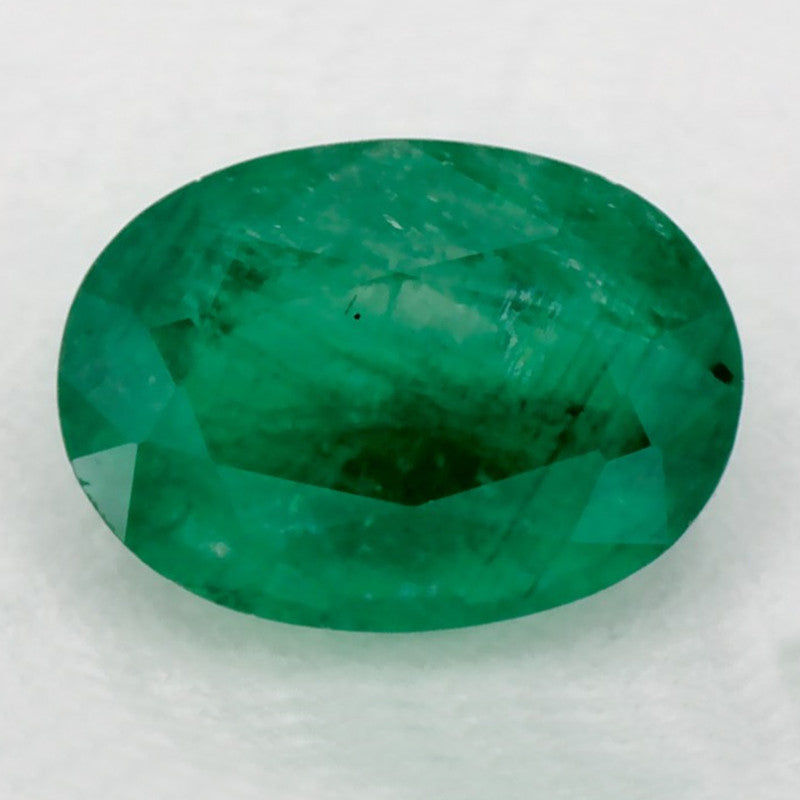 1.19 Carat Oval Natural Green Emerald