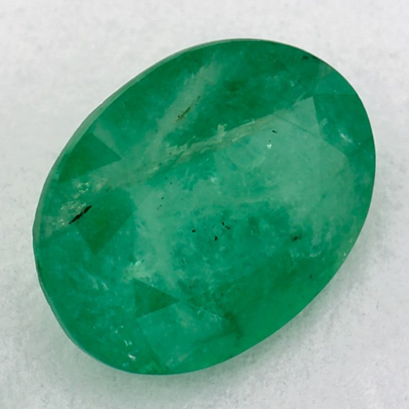 1.05 Carat Oval Natural Green Emerald