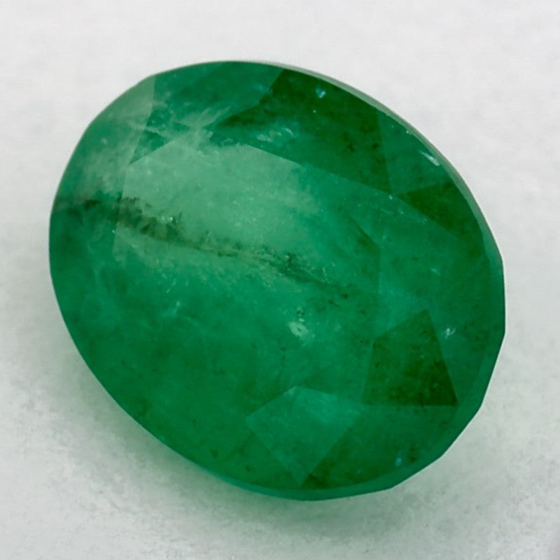 1.15 Carat Oval Natural Green Emerald