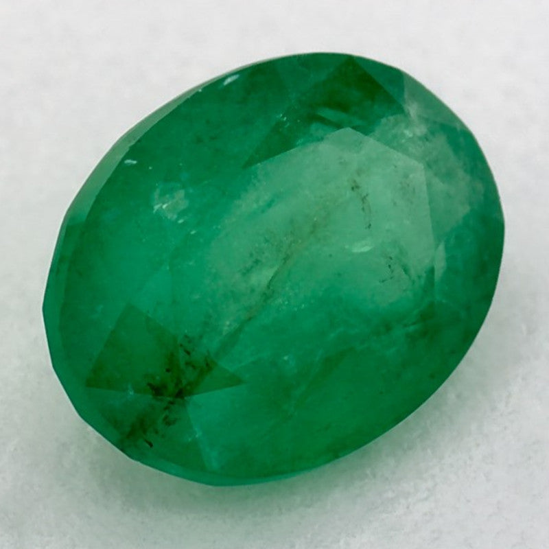1.15 Carat Oval Natural Green Emerald