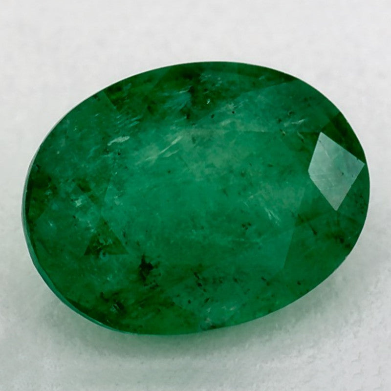 1.17 Carat Oval Natural Green Emerald