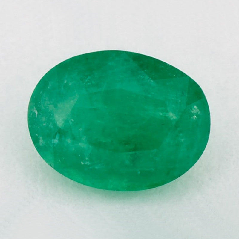 1.18 Carat Oval Natural Green Emerald