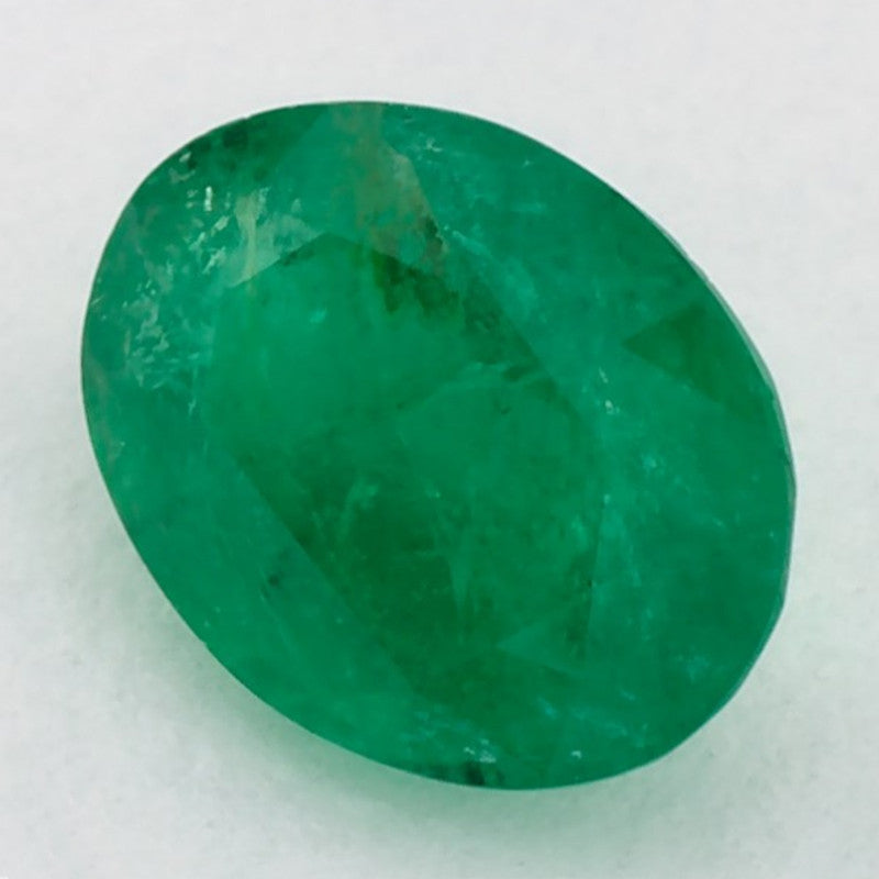 1.18 Carat Oval Natural Green Emerald