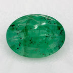 0.91 Carat Oval Natural Green Emerald