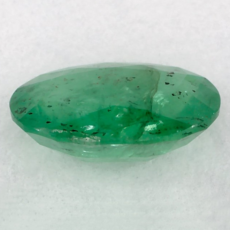 0.91 Carat Oval Natural Green Emerald