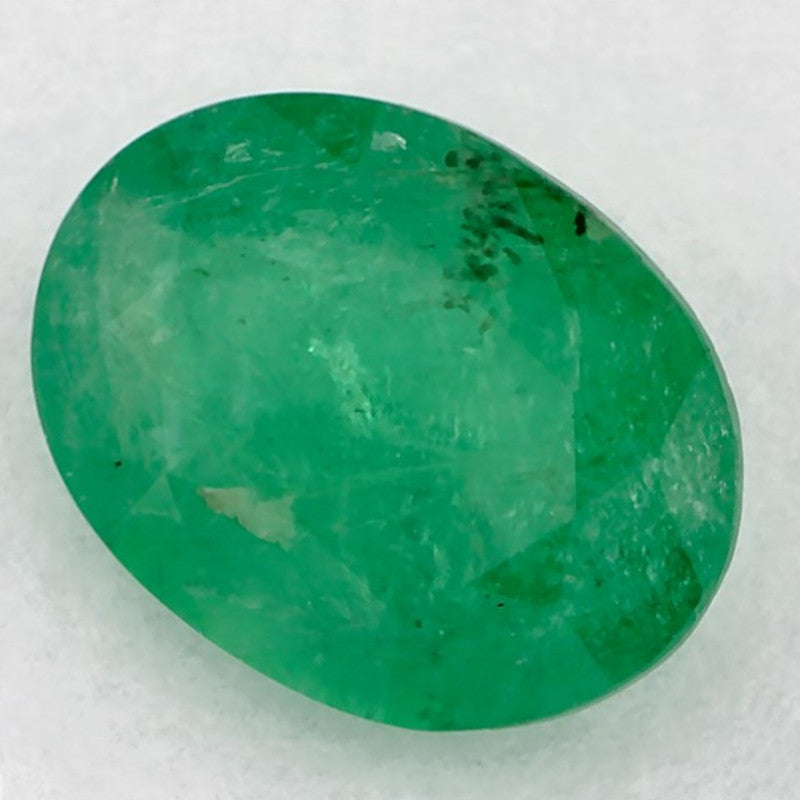 0.98 Carat Oval Natural Green Emerald