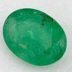 0.98 Carat Oval Natural Green Emerald