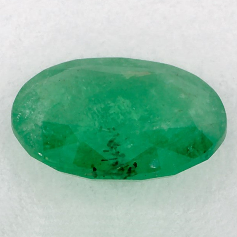 0.98 Carat Oval Natural Green Emerald