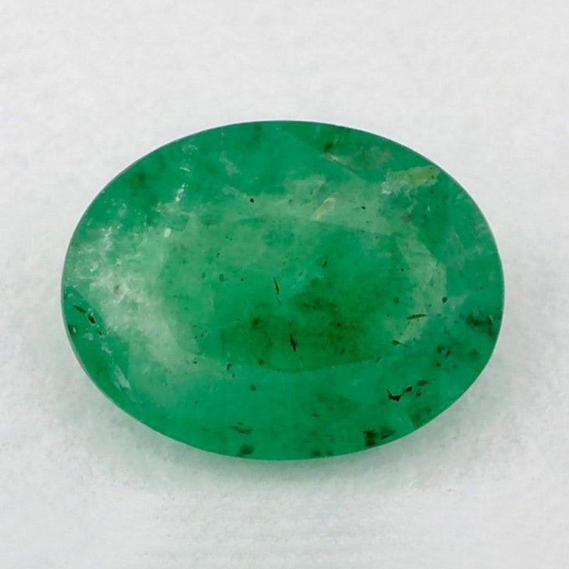 0.92 Carat Oval Natural Green Emerald