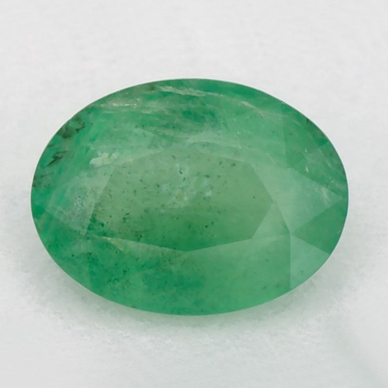 1.04 Carat Oval Natural Green Emerald