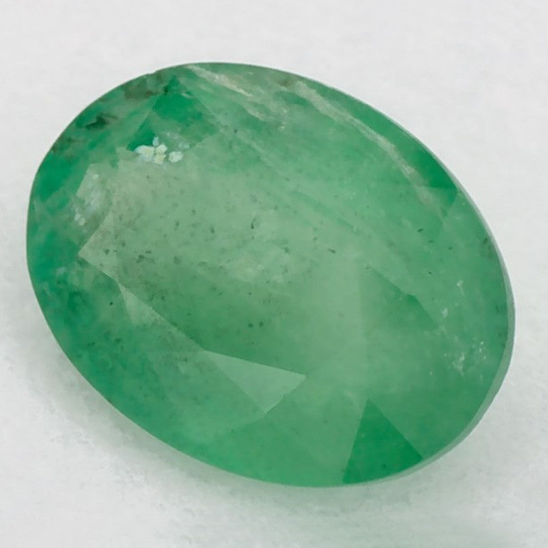 1.04 Carat Oval Natural Green Emerald