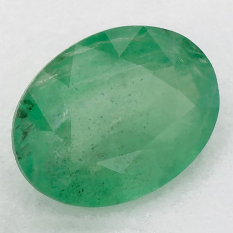 1.04 Carat Oval Natural Green Emerald