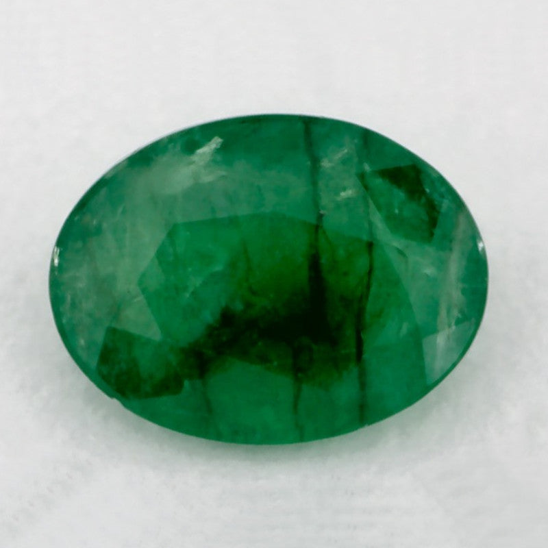 1.04 Carat Oval Natural Green Emerald