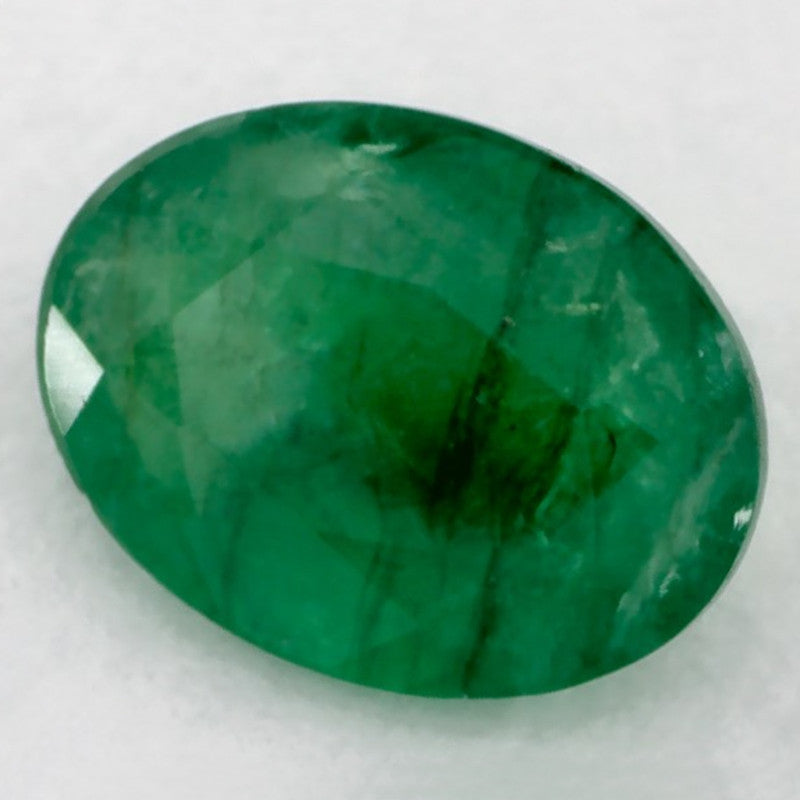 1.04 Carat Oval Natural Green Emerald