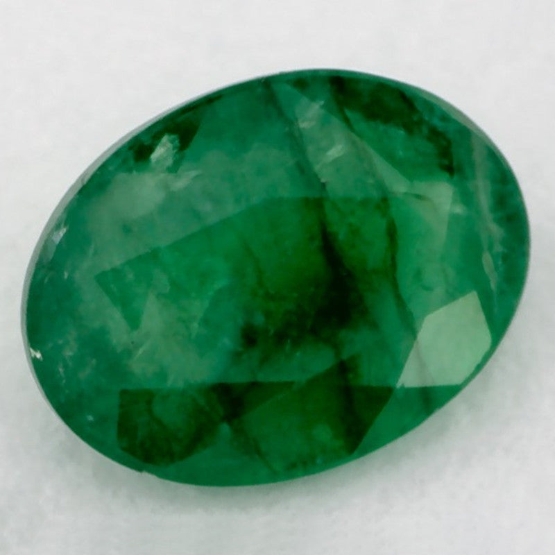 1.04 Carat Oval Natural Green Emerald