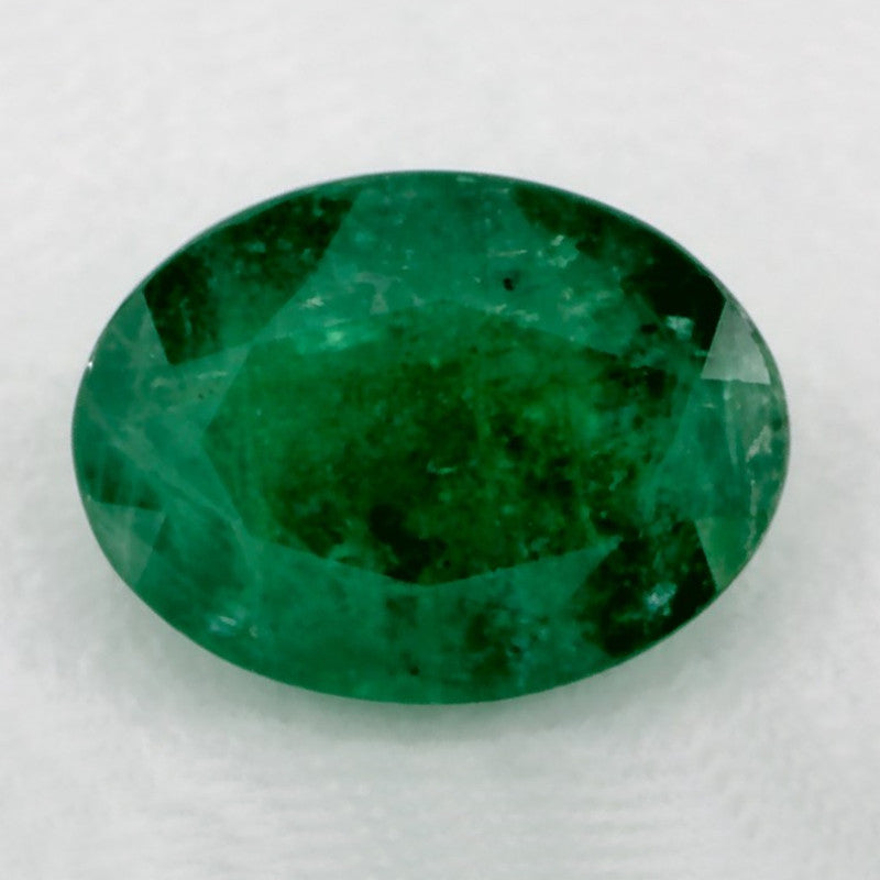 1.06 Carat Oval Natural Green Emerald