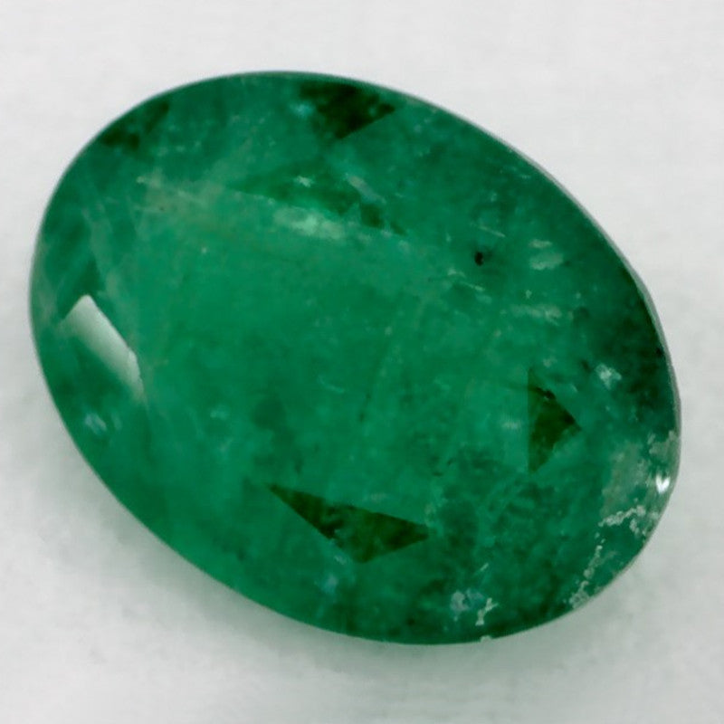 1.06 Carat Oval Natural Green Emerald