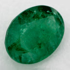 1.06 Carat Oval Natural Green Emerald