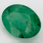 1.08 Carat Oval Natural Green Emerald