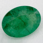 1.08 Carat Oval Natural Green Emerald