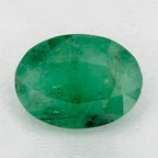 1.09 Carat Oval Natural Green Emerald