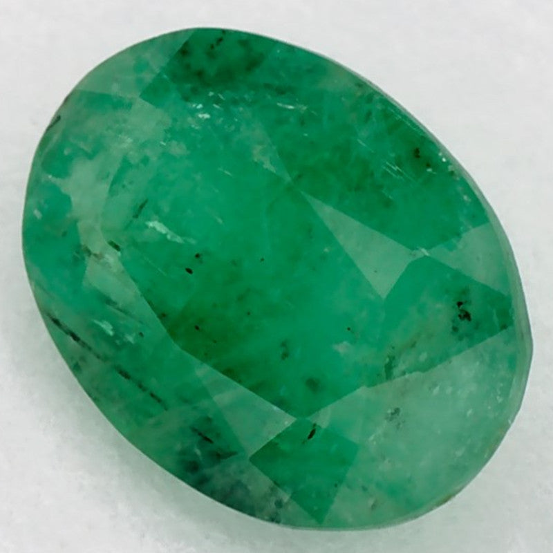 1.09 Carat Oval Natural Green Emerald