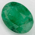 1.09 Carat Oval Natural Green Emerald