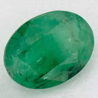 1.09 Carat Oval Natural Green Emerald