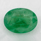1.09 Carat Oval Natural Green Emerald