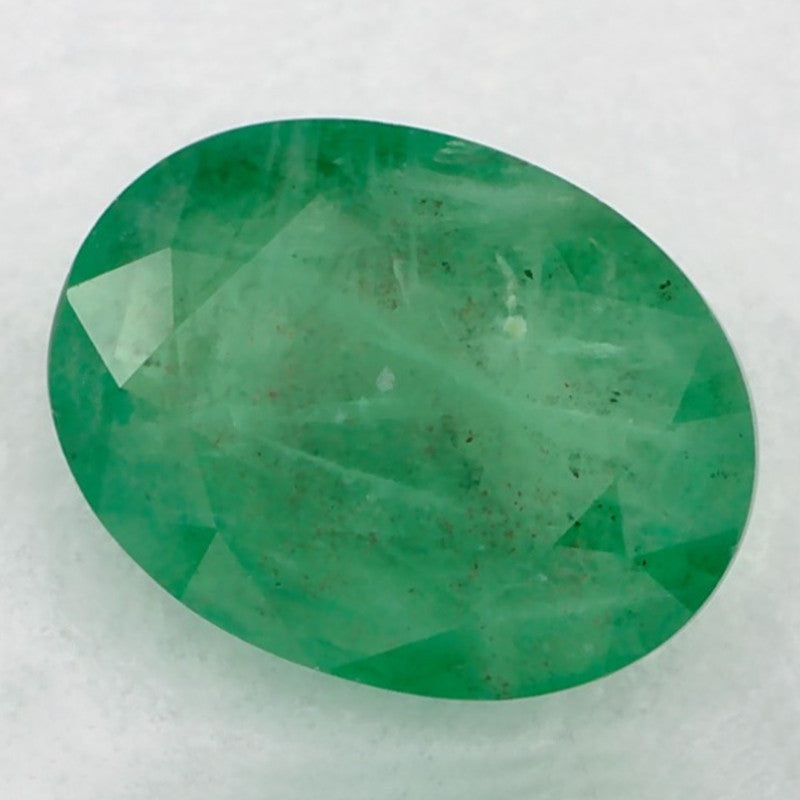 1.09 Carat Oval Natural Green Emerald