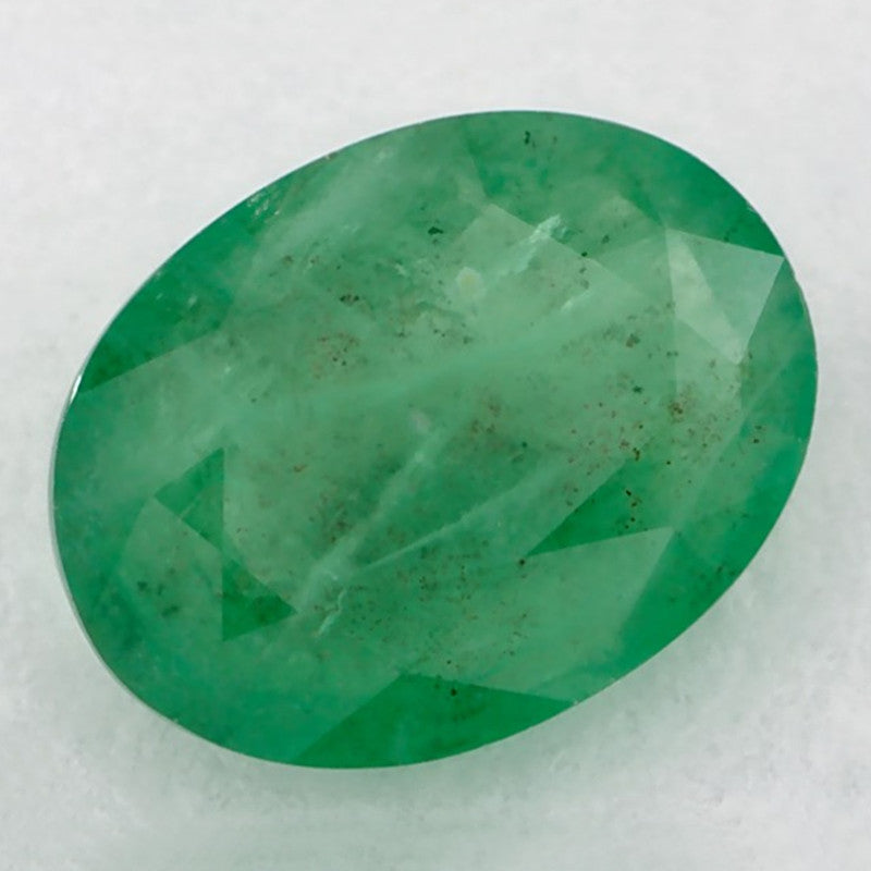 1.09 Carat Oval Natural Green Emerald