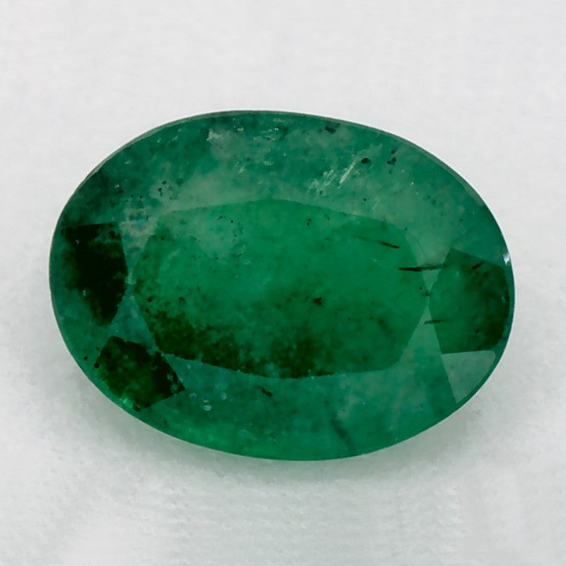 1.11 Carat Oval Natural Green Emerald