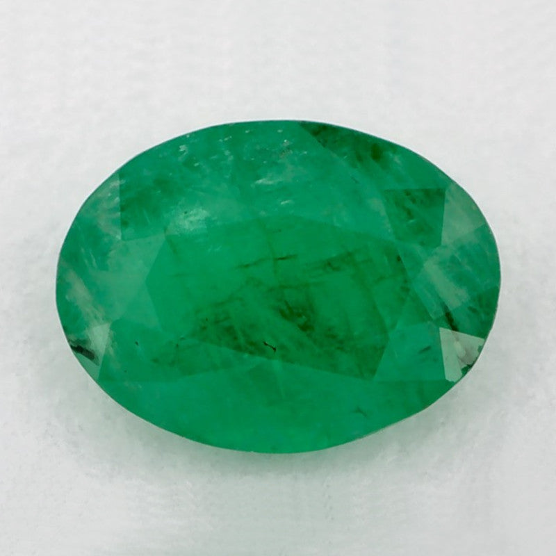 1.12 Carat Oval Natural Green Emerald