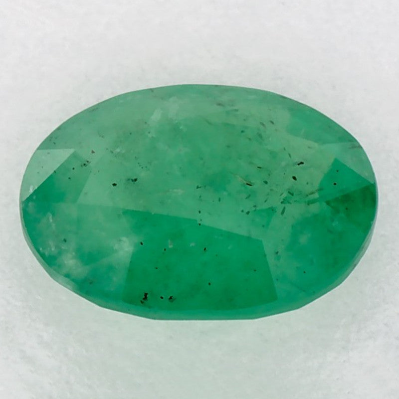 1.15 Carat Oval Natural Green Emerald