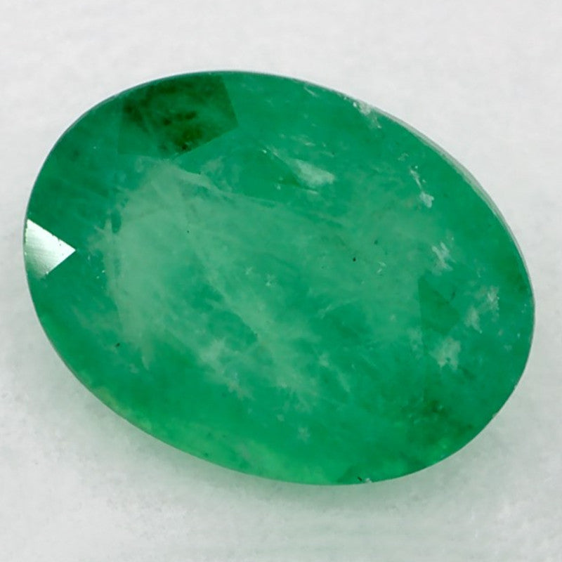 1.18 Carat Oval Natural Green Emerald