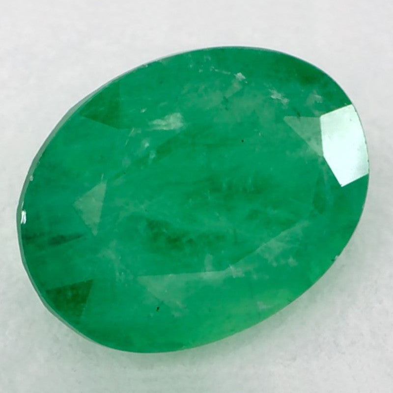 1.18 Carat Oval Natural Green Emerald
