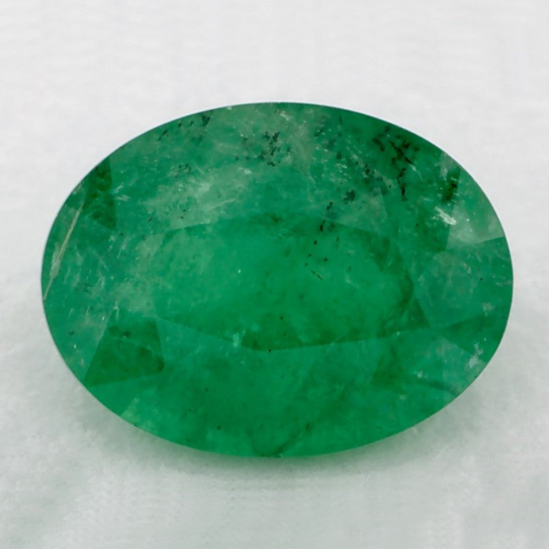 1.19 Carat Oval Natural Green Emerald