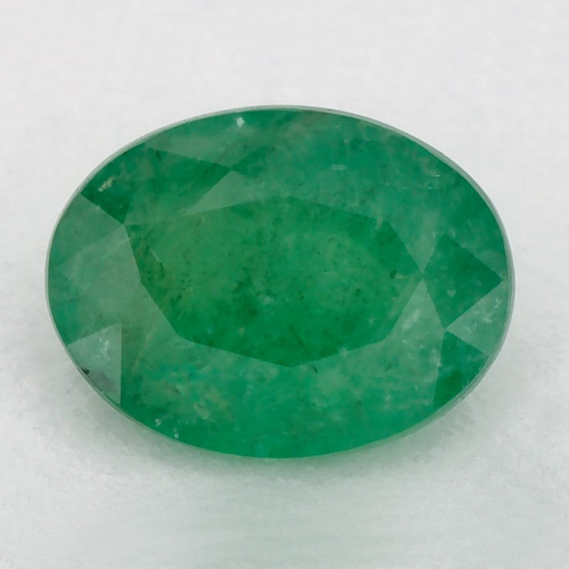 1.20 Carat Oval Natural Green Emerald