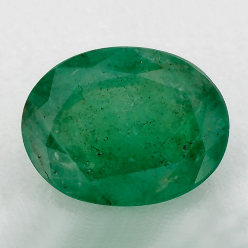 1.20 Carat Oval Natural Green Emerald