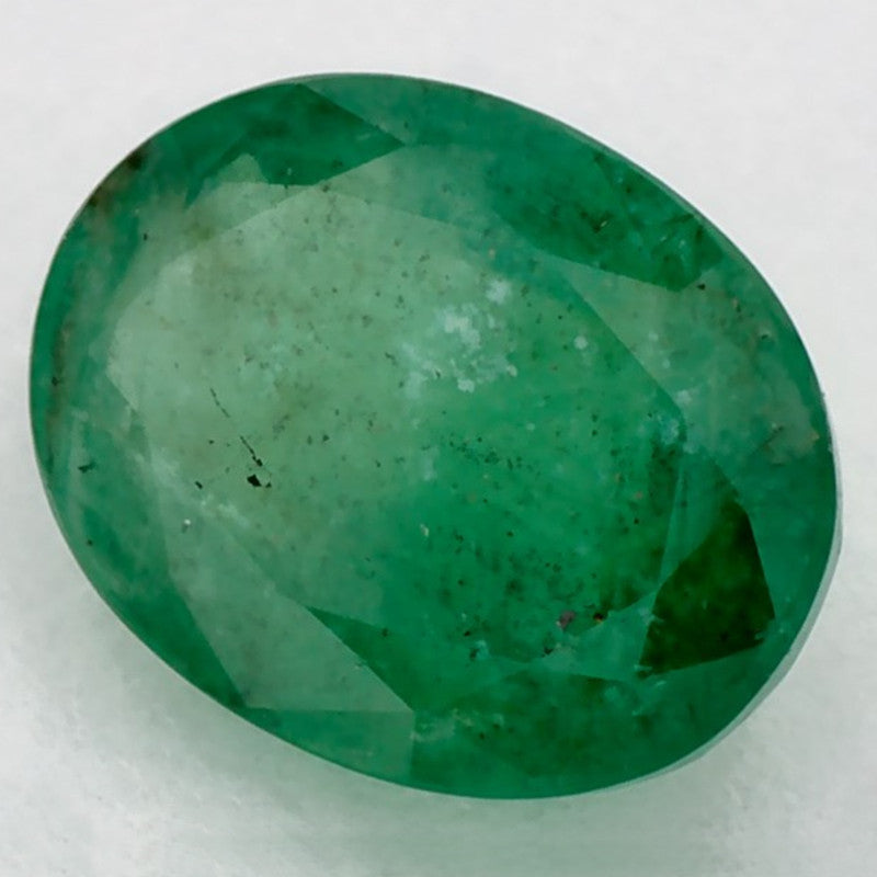 1.20 Carat Oval Natural Green Emerald