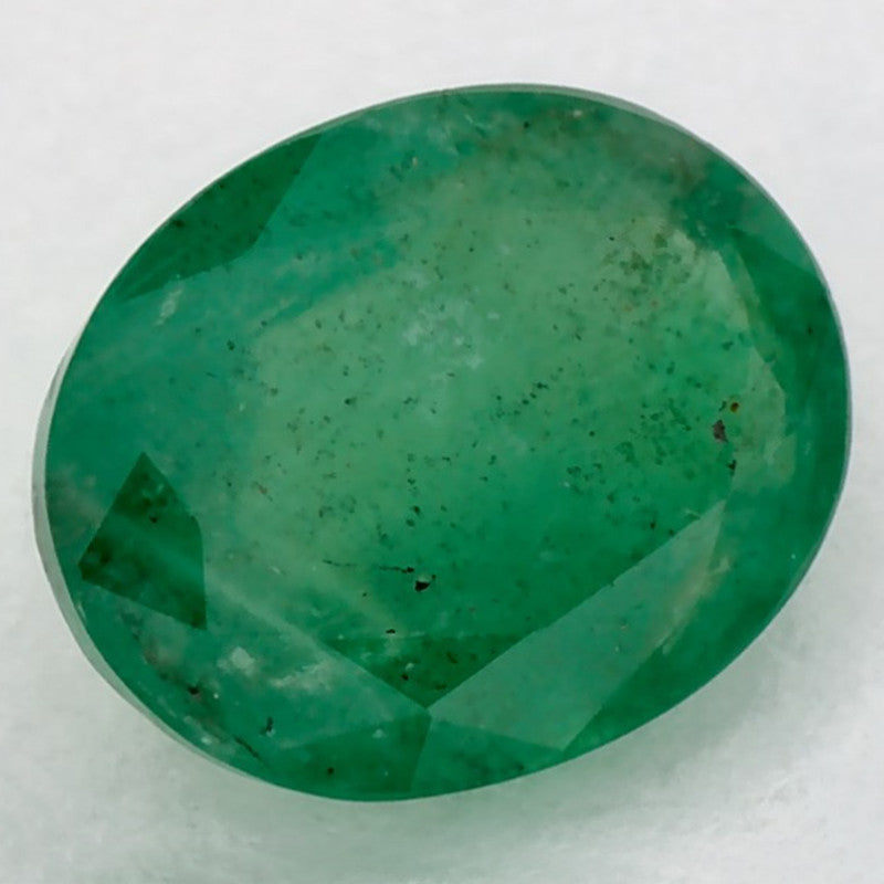 1.20 Carat Oval Natural Green Emerald