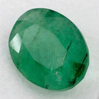 0.98 Carat Oval Natural Green Emerald