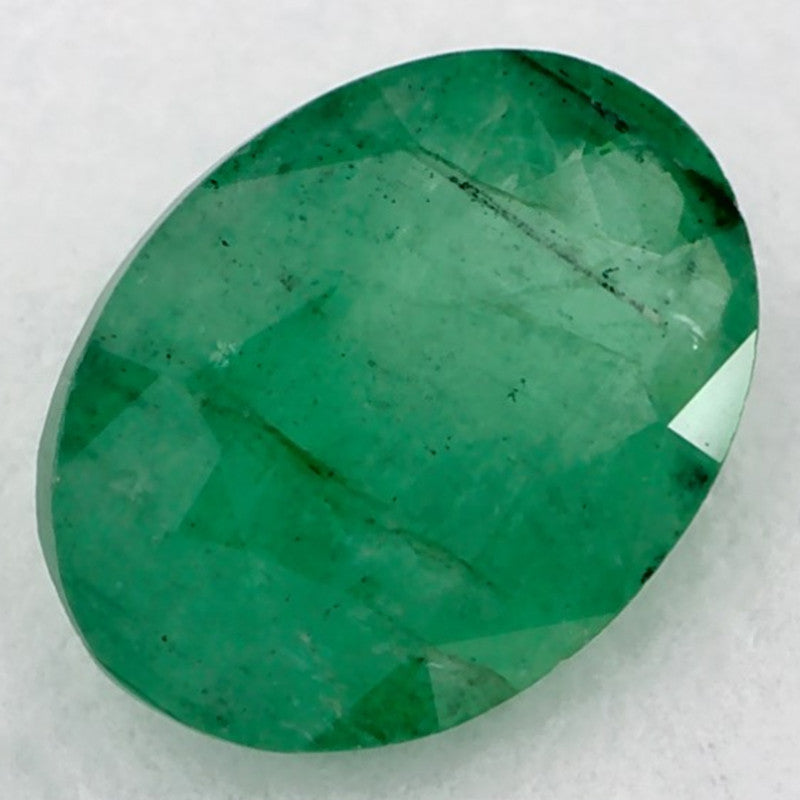 0.98 Carat Oval Natural Green Emerald