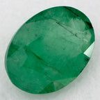 0.98 Carat Oval Natural Green Emerald