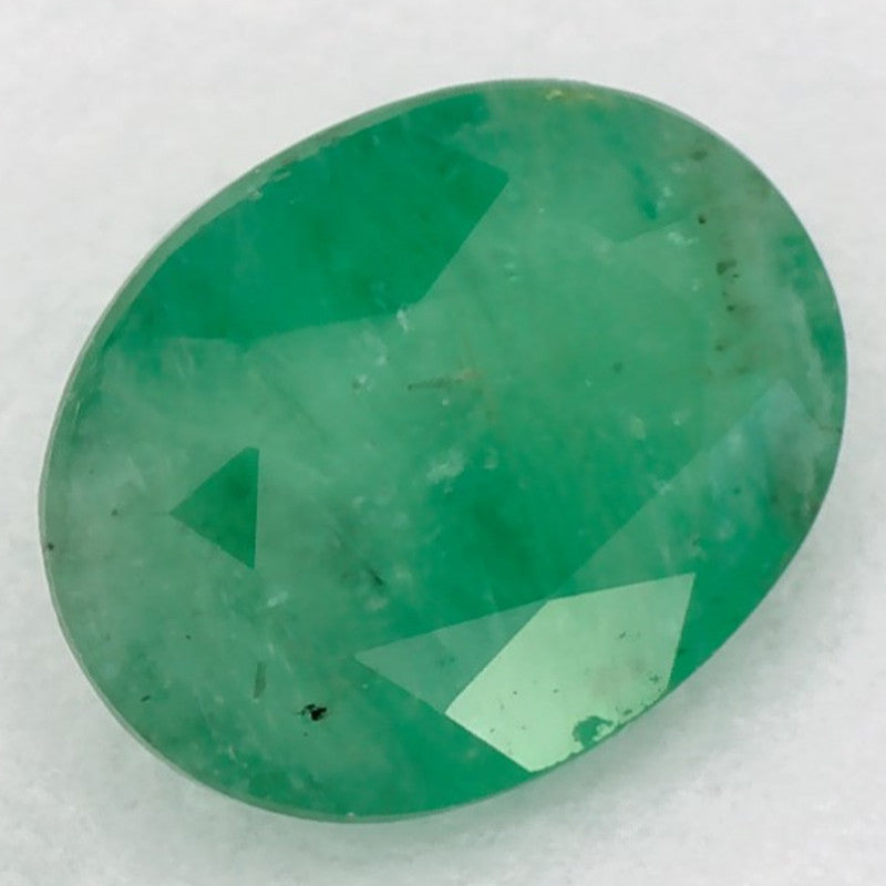 1.04 Carat Oval Natural Green Emerald