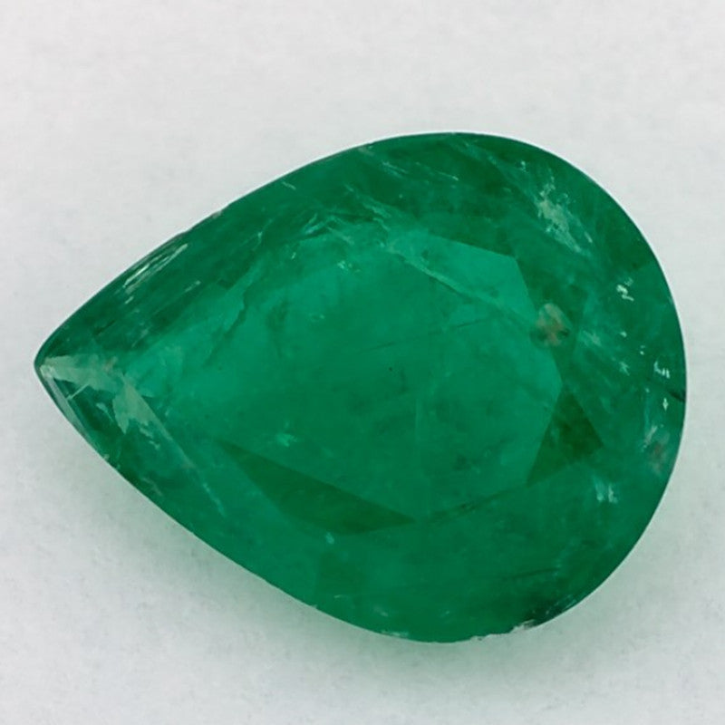 1.03 Carat Pear Natural Green Emerald